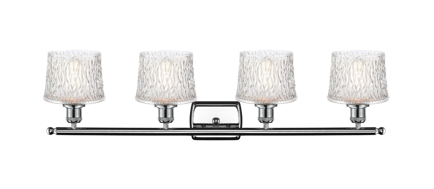 Innovations 516-4W-PC-G402 Four Light Bath Vanity, Polished Chrome