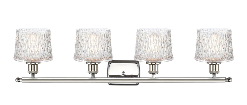 Innovations 516-4W-PN-G402 Four Light Bath Vanity, Polished Nickel
