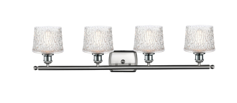 Innovations 516-4W-SN-G402 Four Light Bath Vanity, Brushed Satin Nickel