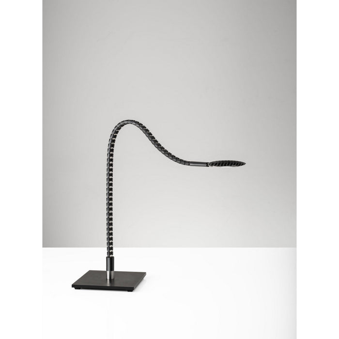 Adesso Home AD9120-01 LED Table Lamp, Black/Brushed Steel