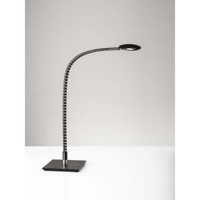 Adesso Home AD9120-01 LED Table Lamp, Black/Brushed Steel