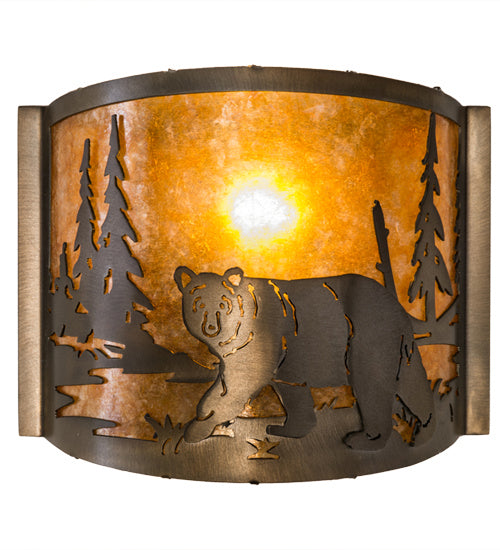 Meyda Tiffany 174065 One Light Wall Sconce, Antique Copper