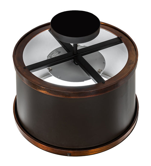 Meyda Tiffany 190873 LED Semi-Flushmount, Oil Rubbed Bronze & Vintage Copper