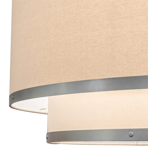 Meyda Tiffany 202506 LED Pendant, Nickel And White