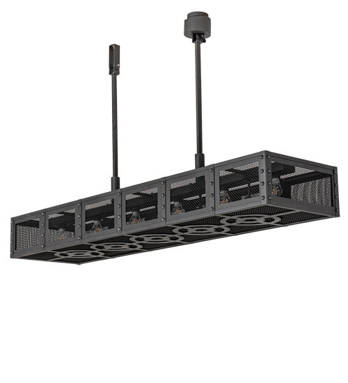 Meyda Tiffany 202727 LED Pendant, Natural Iron And Solar Black