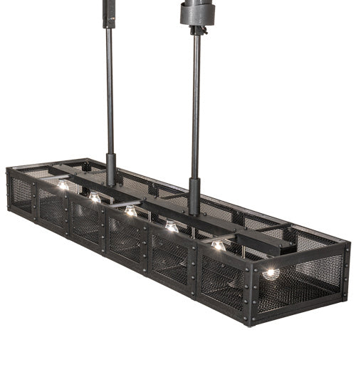 Meyda Tiffany 202727 LED Pendant, Natural Iron And Solar Black