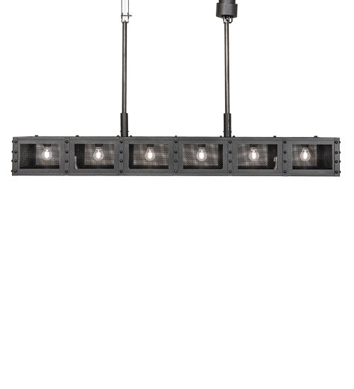 Meyda Tiffany 202727 LED Pendant, Natural Iron And Solar Black