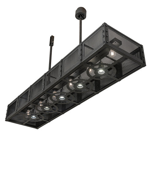 Meyda Tiffany 202727 LED Pendant, Natural Iron And Solar Black