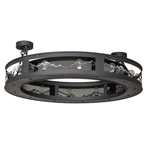 Meyda Tiffany 202728 LED Chandelier, Natural Iron