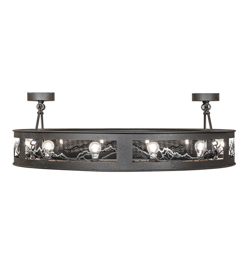 Meyda Tiffany 202728 LED Chandelier, Natural Iron