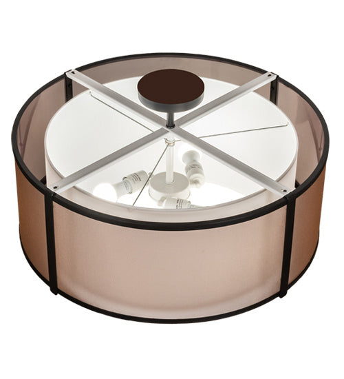 Meyda Tiffany 213919 LED Semi-Flushmount, Flat Black