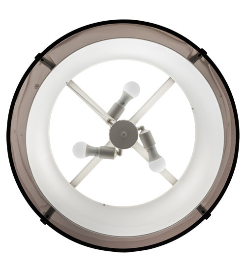 Meyda Tiffany 213919 LED Semi-Flushmount, Flat Black
