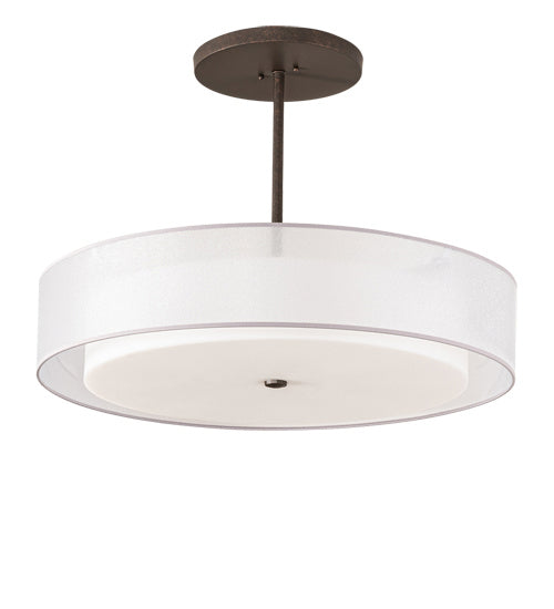 Meyda Tiffany 216022 Four Light Pendant, Gilded Tobacco