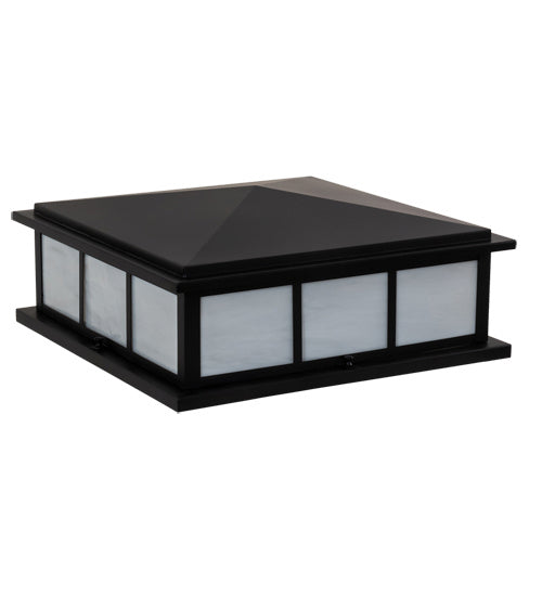 Meyda Tiffany 217558 Four Light Pier Mount, Satin Black Wrought Iron