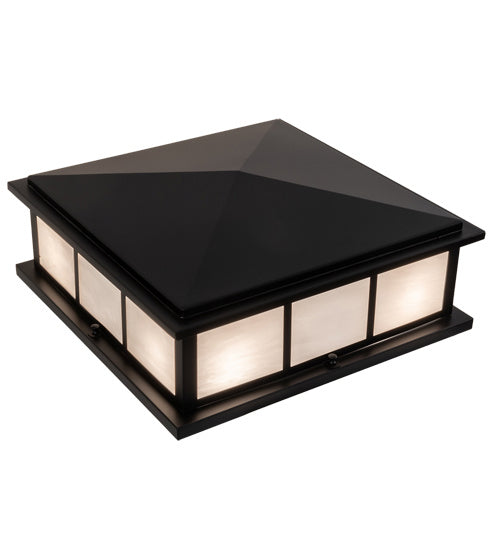 Meyda Tiffany 217558 Four Light Pier Mount, Satin Black Wrought Iron