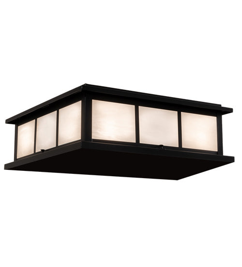 Meyda Tiffany 217558 Four Light Pier Mount, Satin Black Wrought Iron