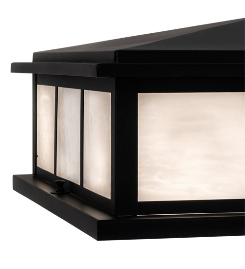 Meyda Tiffany 217558 Four Light Pier Mount, Satin Black Wrought Iron