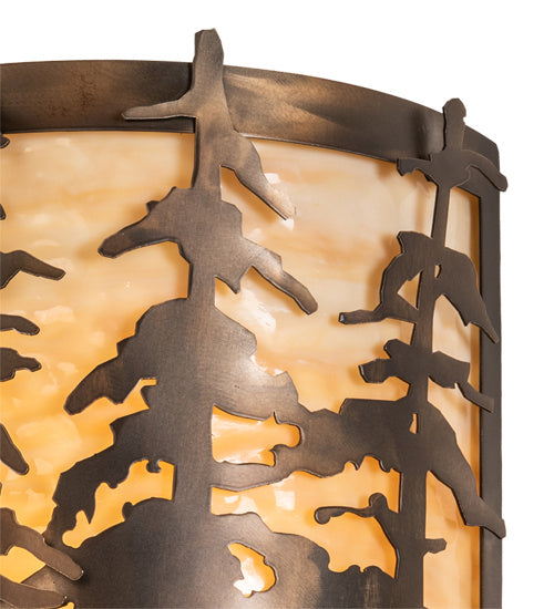Meyda Tiffany 219377 Two Light Wall Sconce, Antique Copper