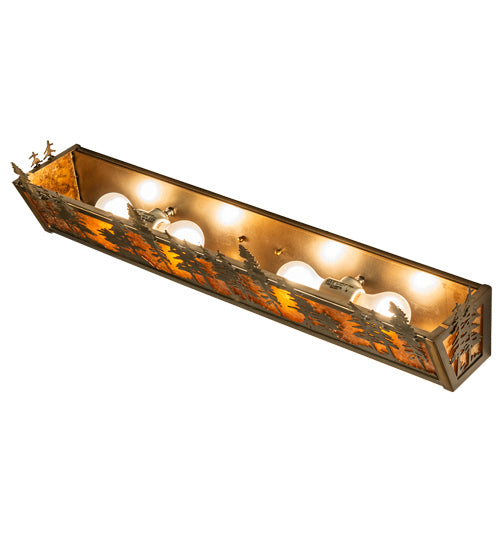 Meyda Tiffany 219385 Four Light Vanity, Antique Copper
