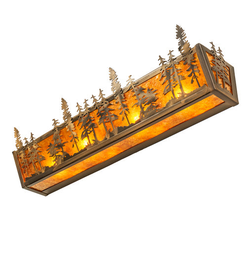 Meyda Tiffany 219385 Four Light Vanity, Antique Copper