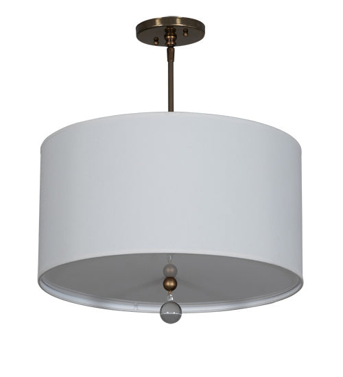 Meyda Tiffany 219402 LED Pendant, Brass And White
