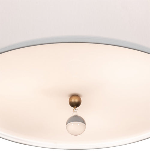 Meyda Tiffany 219402 LED Pendant, Brass And White