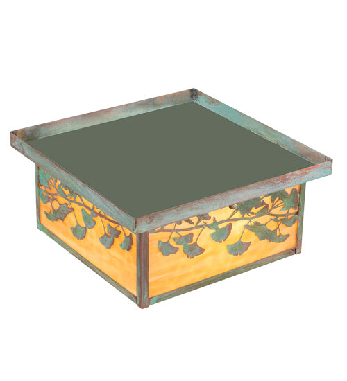 Meyda Tiffany 220113 Two Light Flushmount, Verdigris
