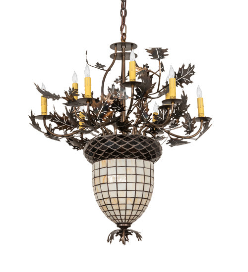 Meyda Tiffany 221201 11 Light Chandelier, Antique Copper