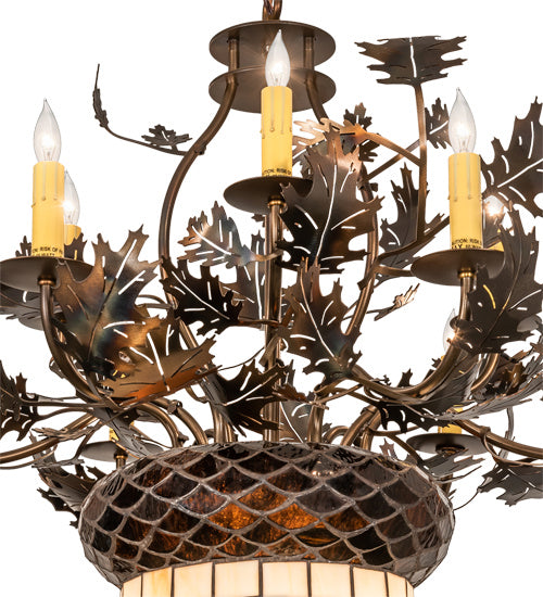 Meyda Tiffany 221201 11 Light Chandelier, Antique Copper