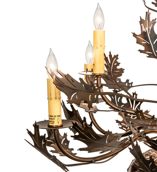 Meyda Tiffany 221201 11 Light Chandelier, Antique Copper