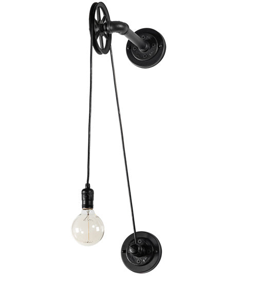 Meyda Tiffany 221343 One Light Wall Sconce, Oxidized Steel