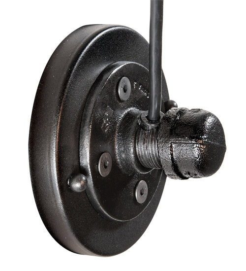 Meyda Tiffany 221343 One Light Wall Sconce, Oxidized Steel