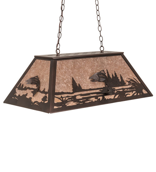 Meyda Tiffany 221614 Six Light Pendant, Mahogany Bronze