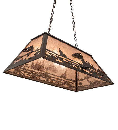 Meyda Tiffany 221614 Six Light Pendant, Mahogany Bronze