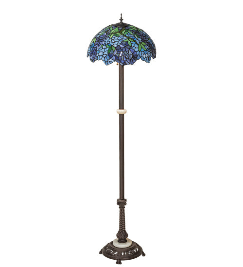 Meyda Tiffany 225024 Three Light Floor Lamp, Mahogany Bronze