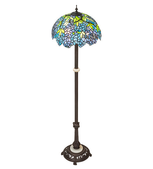 Meyda Tiffany 225024 Three Light Floor Lamp, Mahogany Bronze
