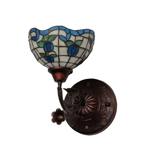 Meyda Tiffany 225837 One Light Wall Sconce, Mahogany Bronze