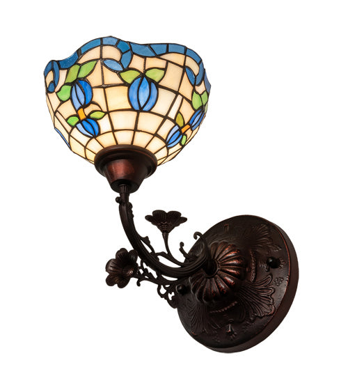 Meyda Tiffany 225837 One Light Wall Sconce, Mahogany Bronze
