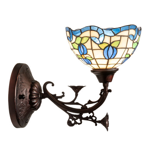 Meyda Tiffany 225837 One Light Wall Sconce, Mahogany Bronze