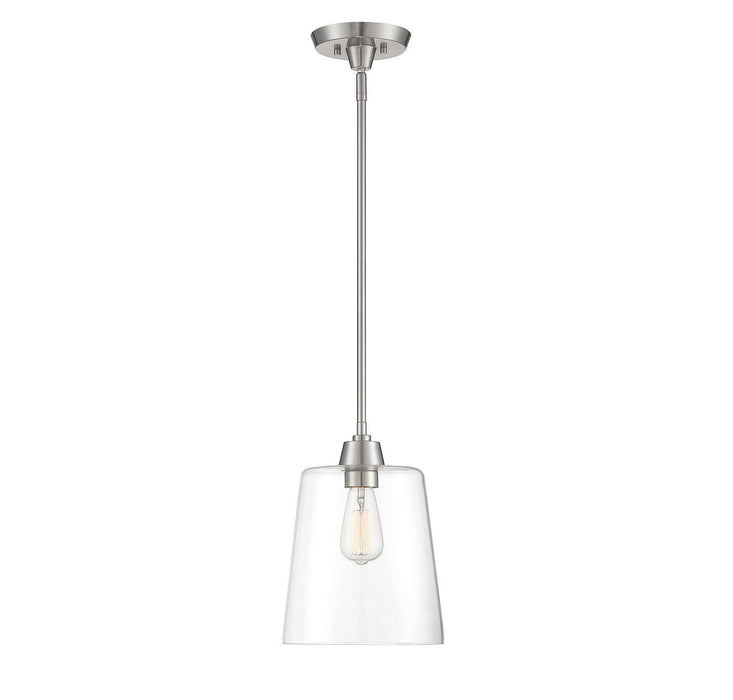 Meridian M70081BN One Light Pendant, Brushed Nickel