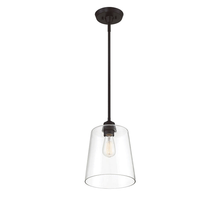 Meridian M70081ORB One Light Pendant, Oil Rubbed Bronze