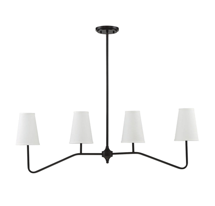 Meridian M10078ORB Four Light Chandelier, Oil Rubbed Bronze