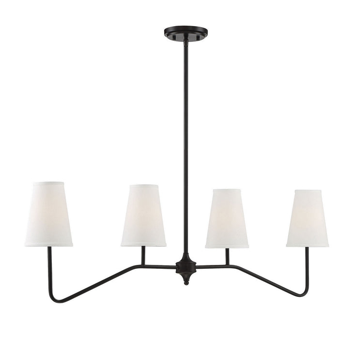 Meridian M10078ORB Four Light Chandelier, Oil Rubbed Bronze