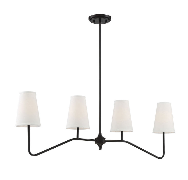 Meridian M10078ORB Four Light Chandelier, Oil Rubbed Bronze