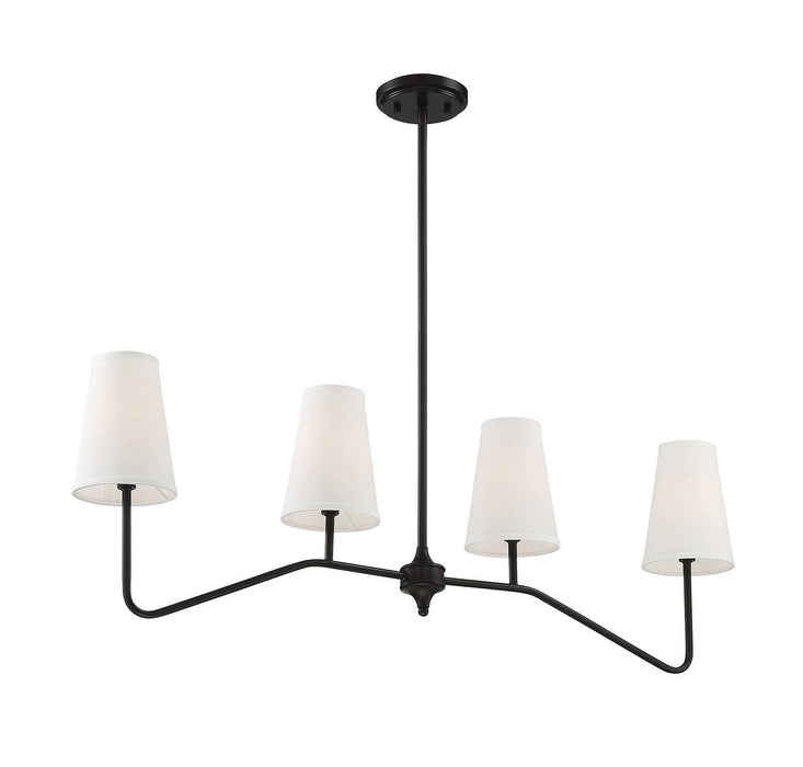 Meridian M10078ORB Four Light Chandelier, Oil Rubbed Bronze