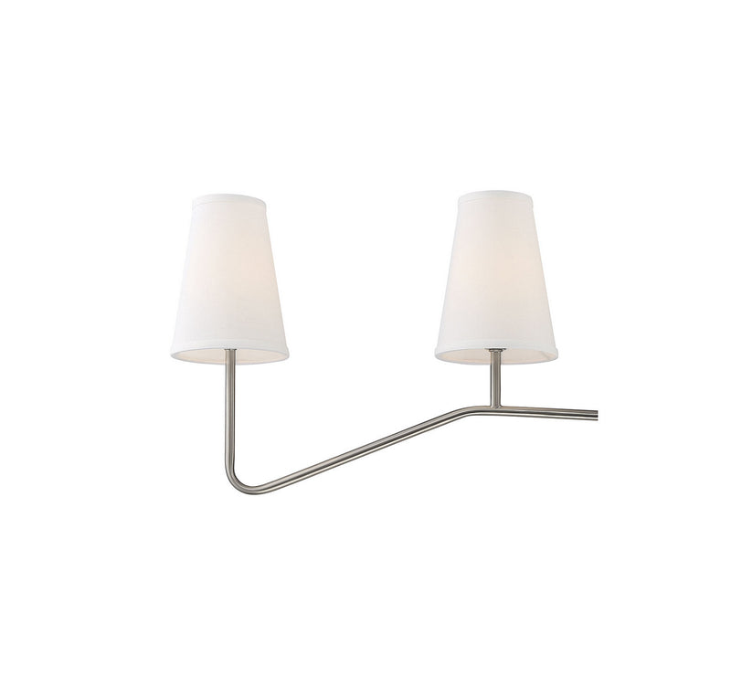 Meridian M10078BN Four Light Chandelier, Brushed Nickel