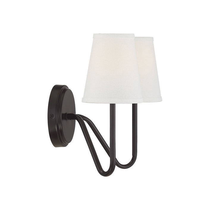 Meridian M90055ORB Two Light Wall Sconce, Oil Rubbed Bronze