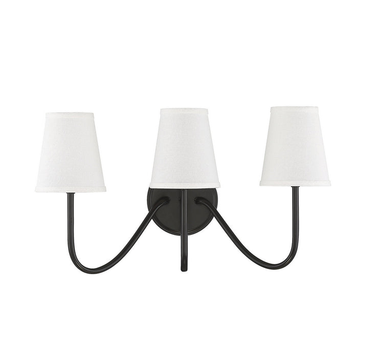 Meridian M90056ORB Three Light Wall Sconce, Oil Rubbed Bronze