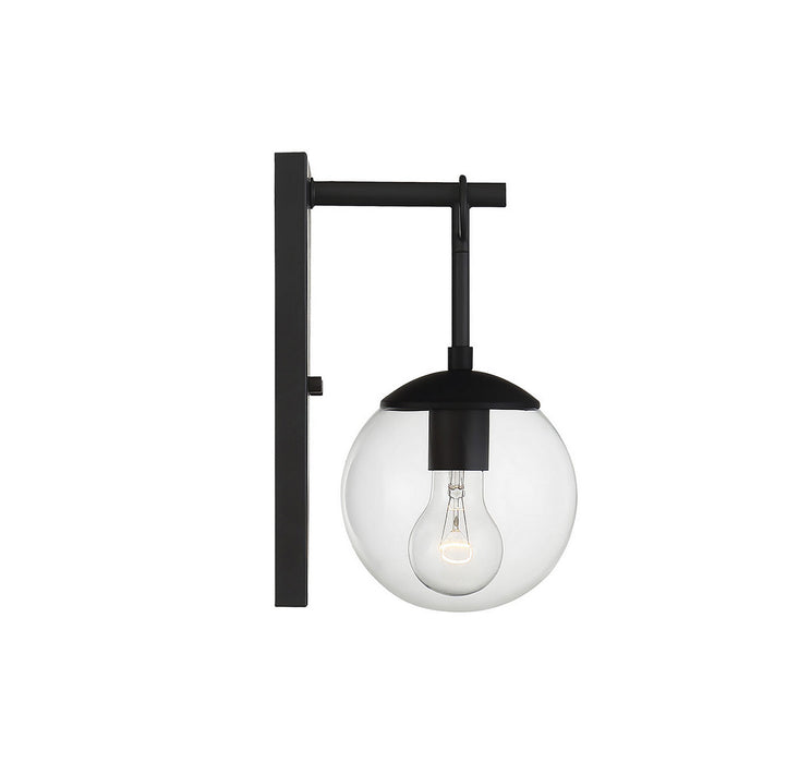 Meridian M50029BK One Light Outdoor Wall Sconce, Matte Black