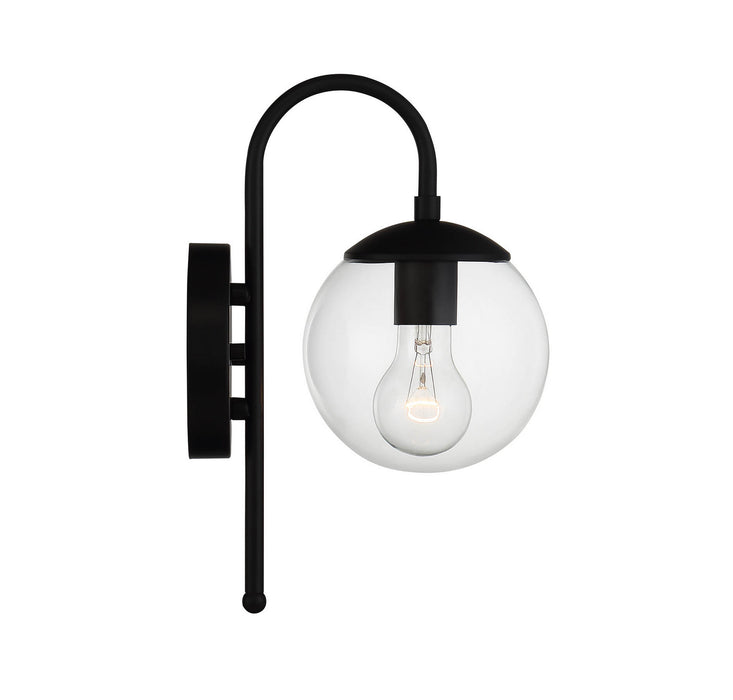 Meridian M50030BK One Light Outdoor Wall Sconce, Matte Black